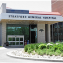 Main entrance of Stratford General Hospital