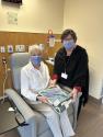 patient being given quilt